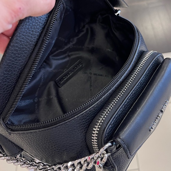 Michael Kors Maisie 2 In 1 Small Leather Waist pack Fanny pack Bag (Black) MK - Picture 8 of 16